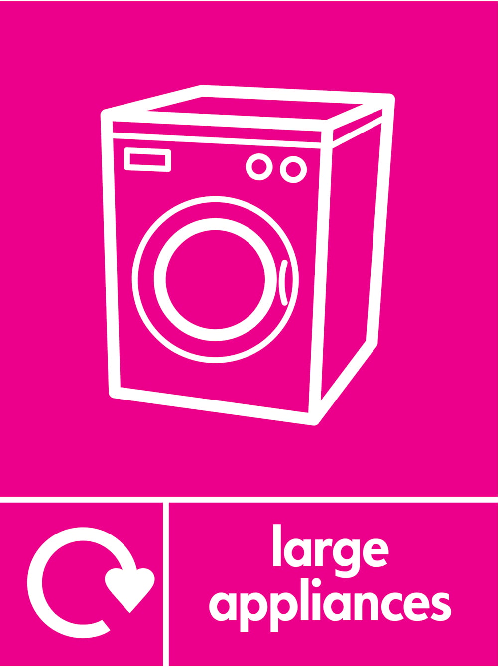 Signage: Large Appliances (ELEC0121)