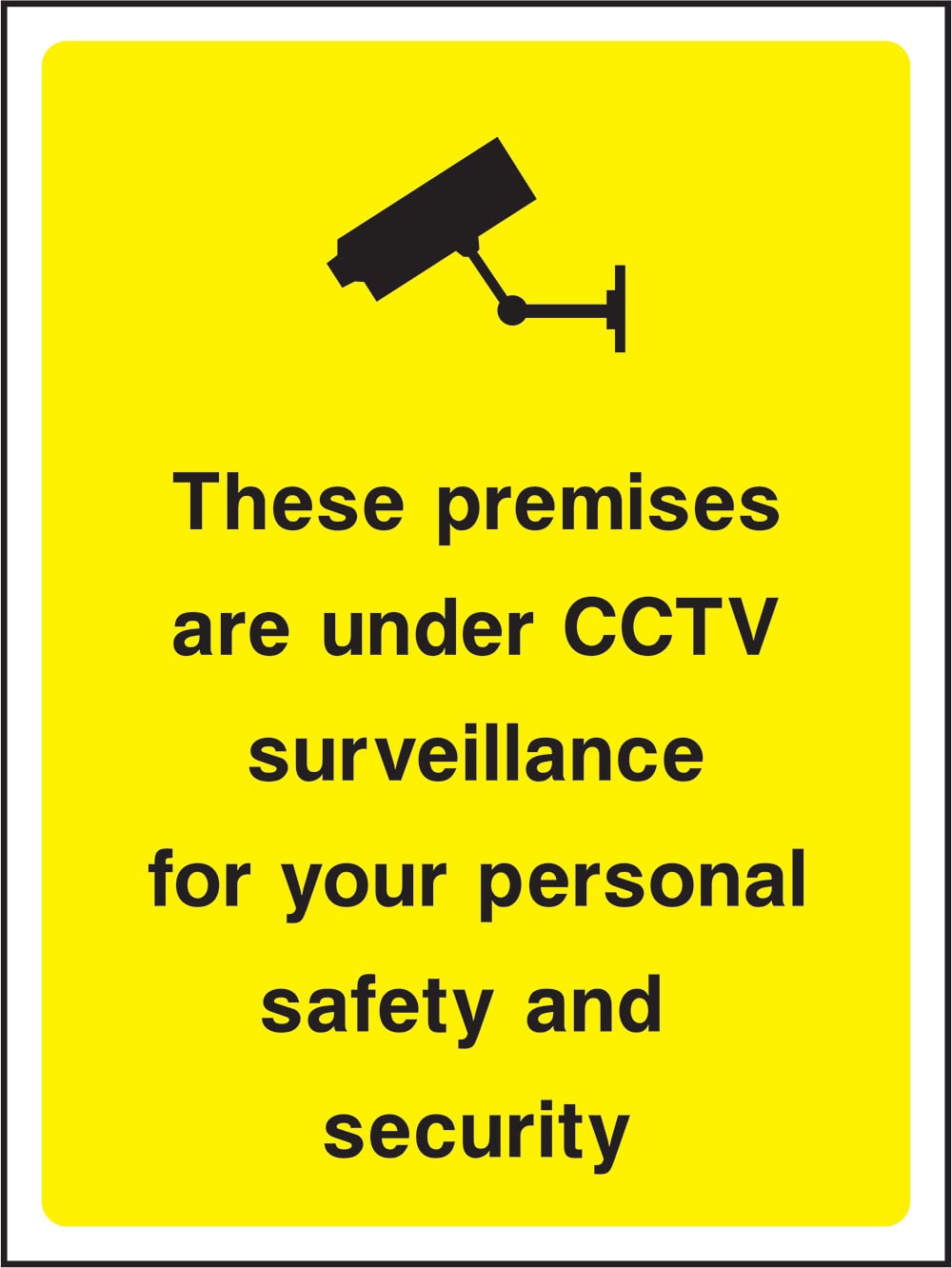 Signage: CCTV Surveillance (SECU0008)