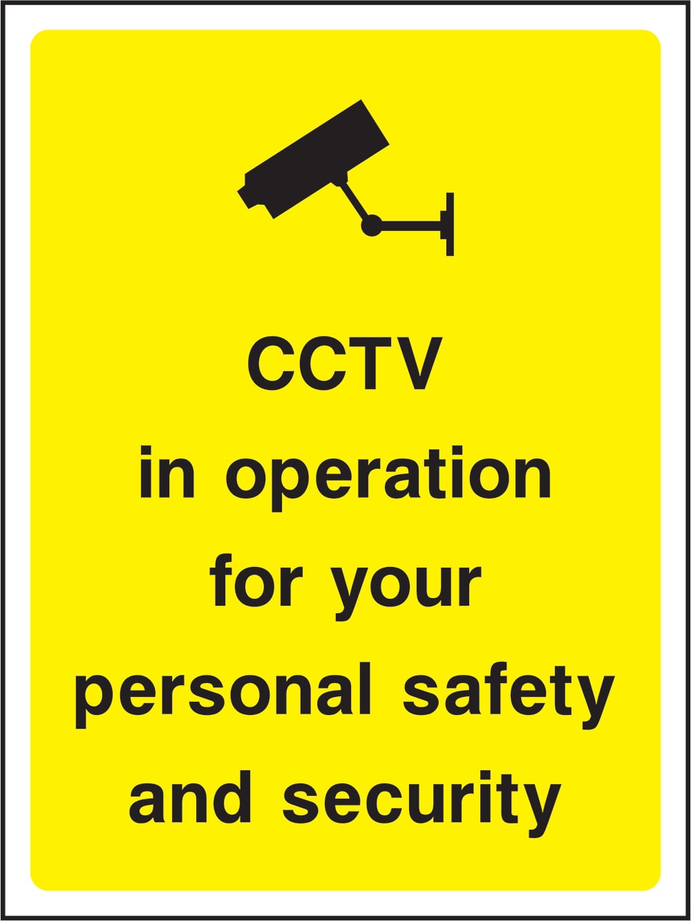 Signage: CCTV in Operation (SECU0009)
