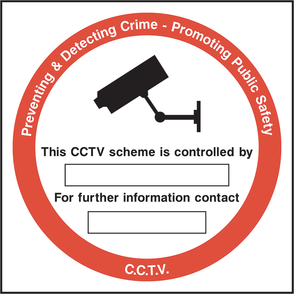 Signage: CCTV Controlled Area (SECU0027)