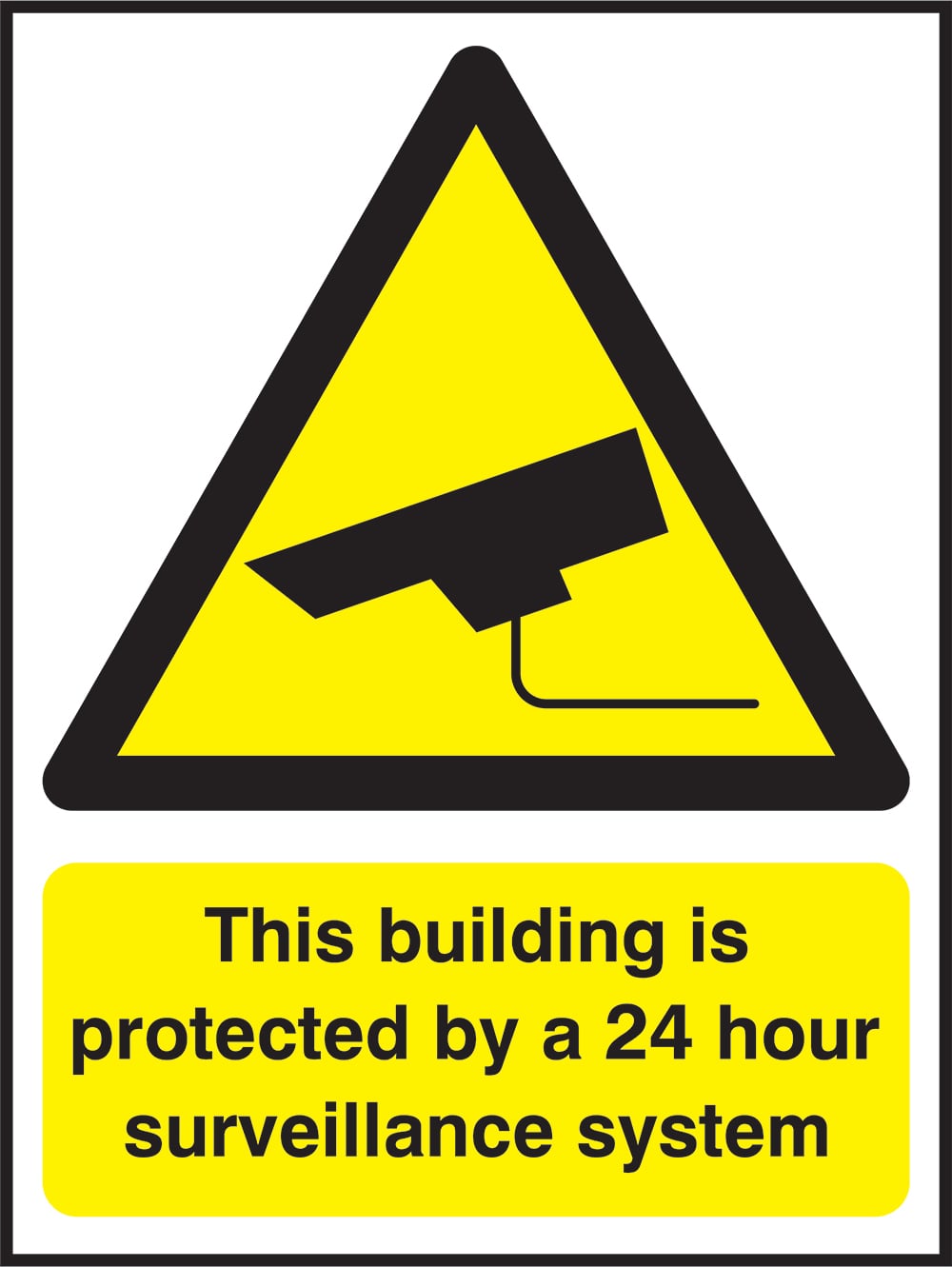 Signage: 24 Hour Surveillance (SECU0032)