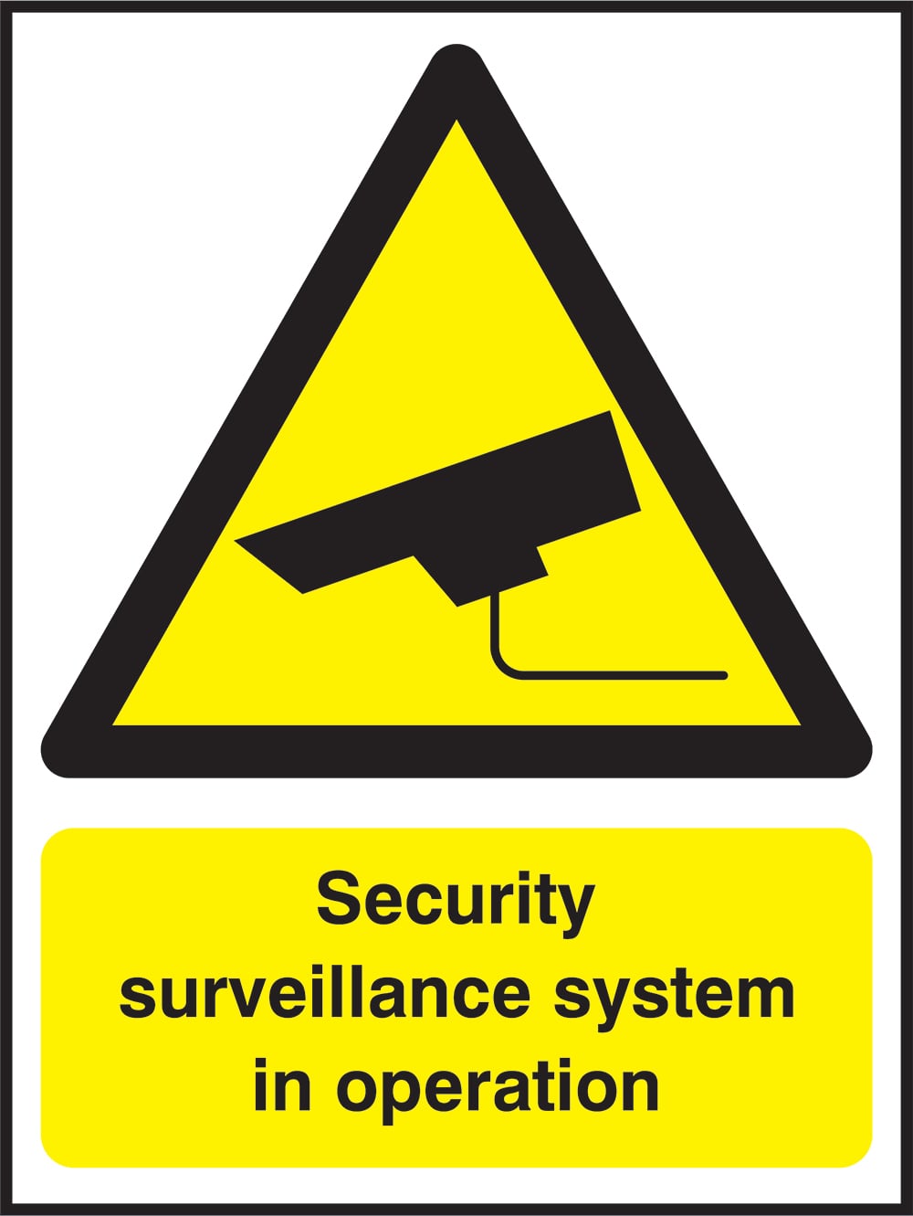 Signage: Security Surveillance System (SECU0036)