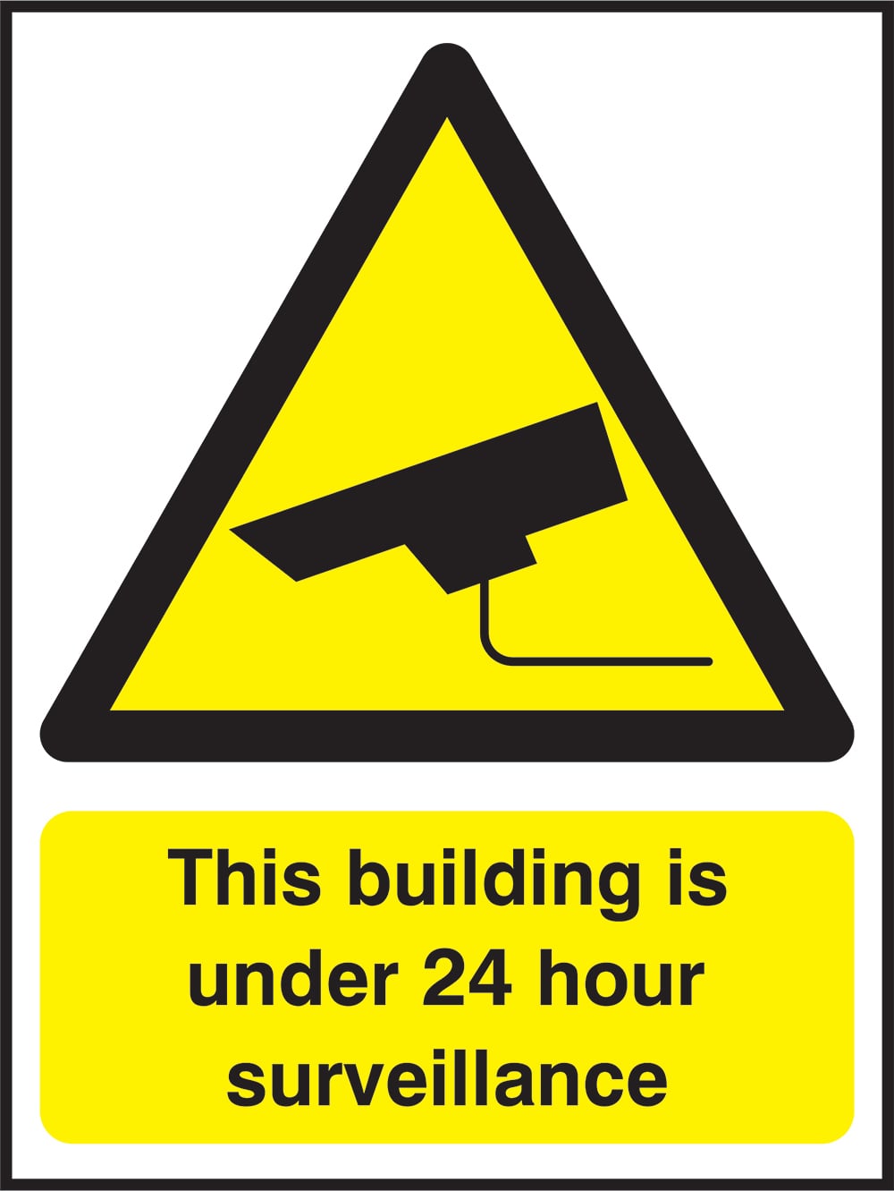 Signage: 24 Hour Surveillance (SECU0044)