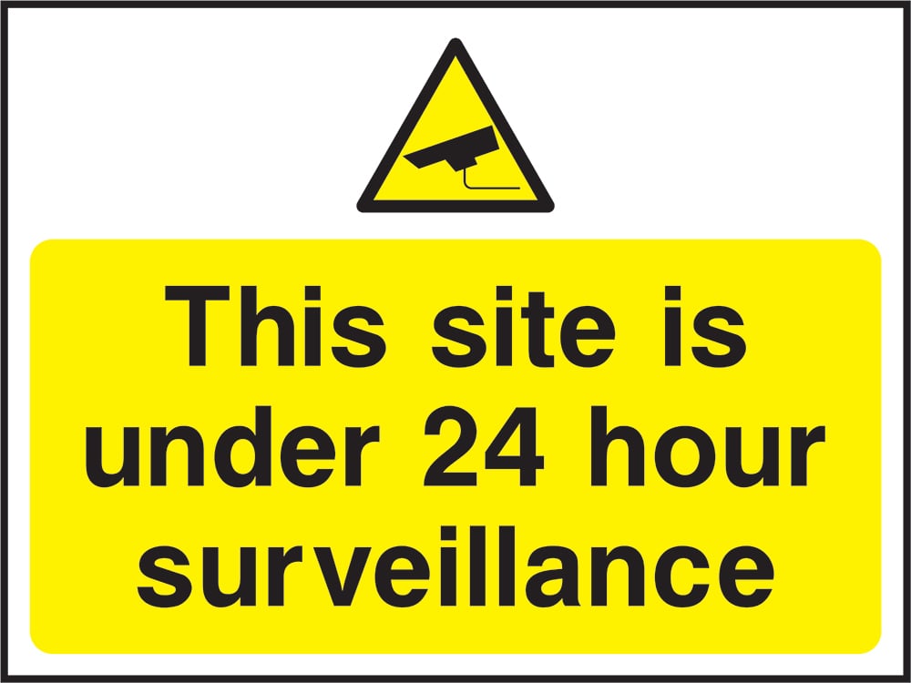 Signage: 24 Hour Surveillance (SECU0048)