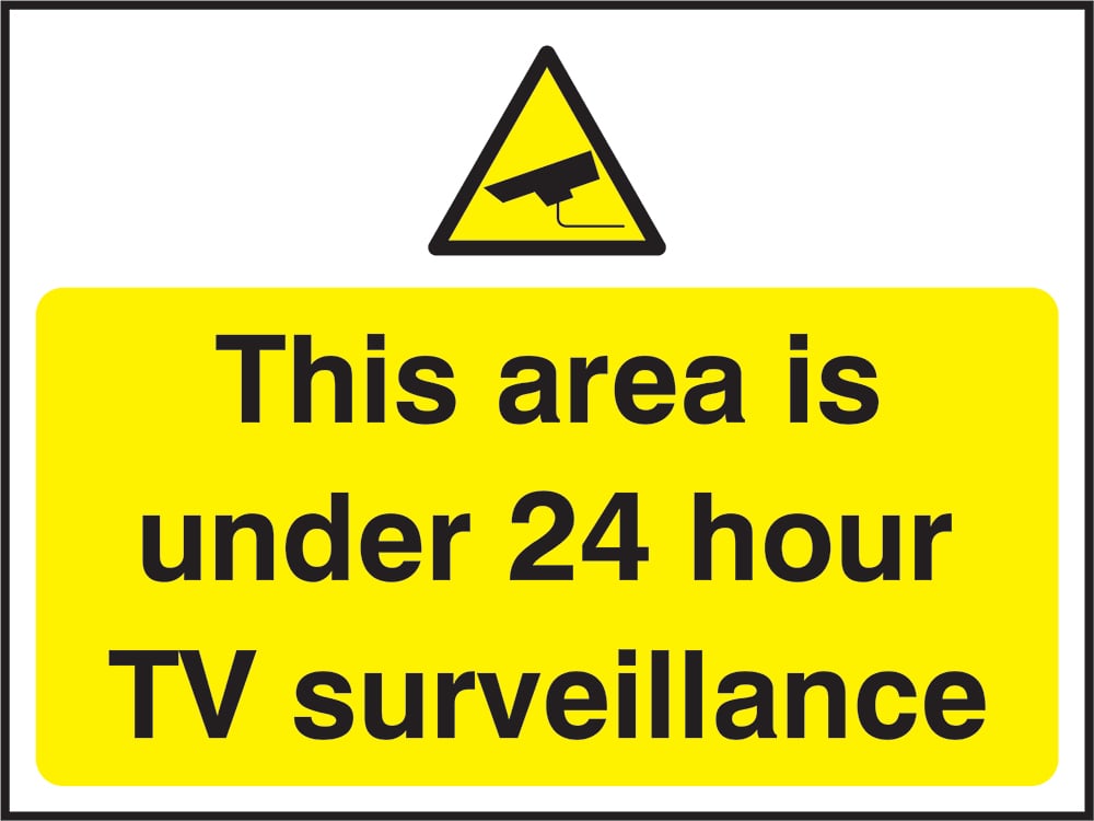 Signage: 24 Hour CCTV (SECU0050)