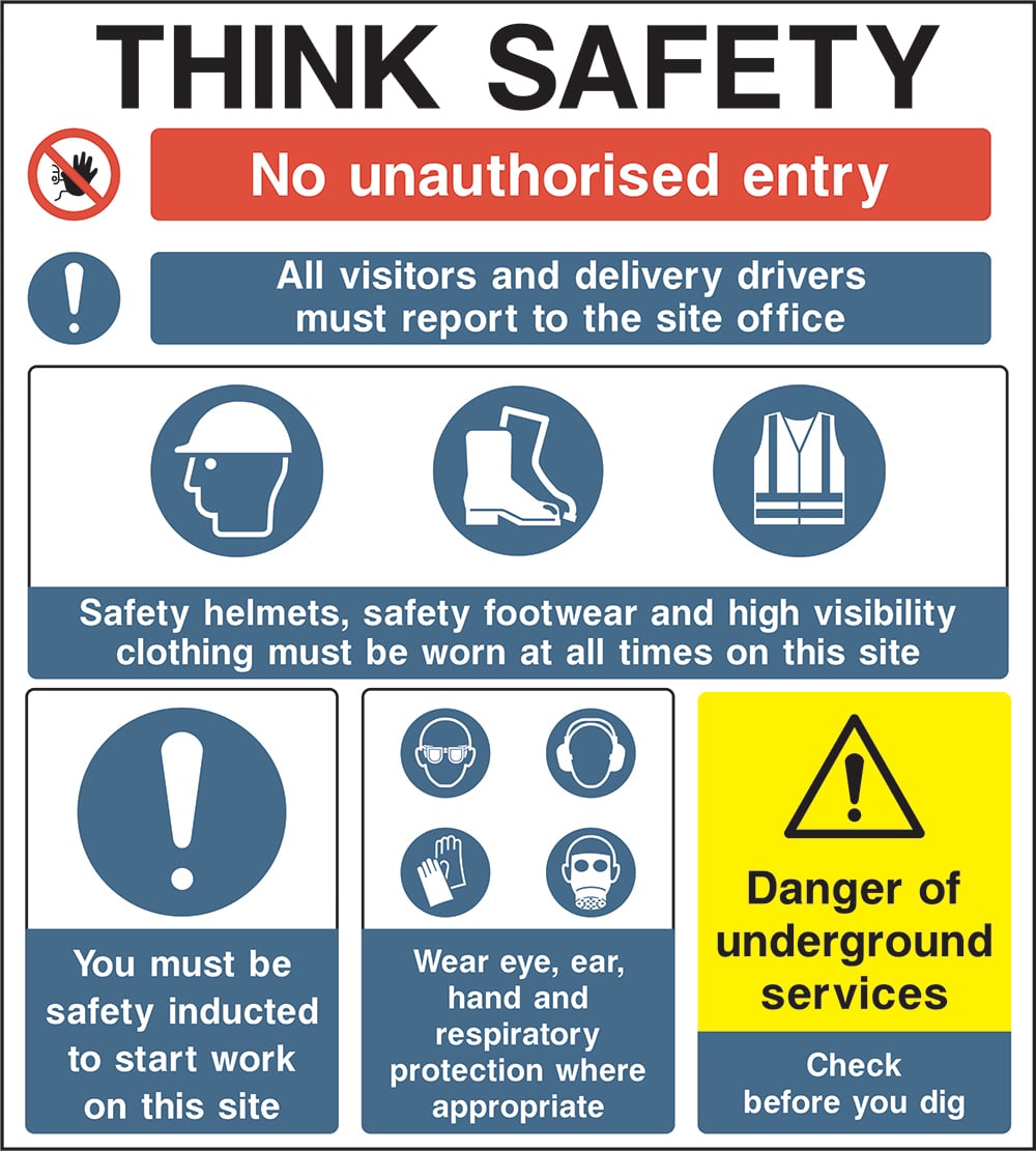 Signage: No Unauthorised Entry (CONS0015)