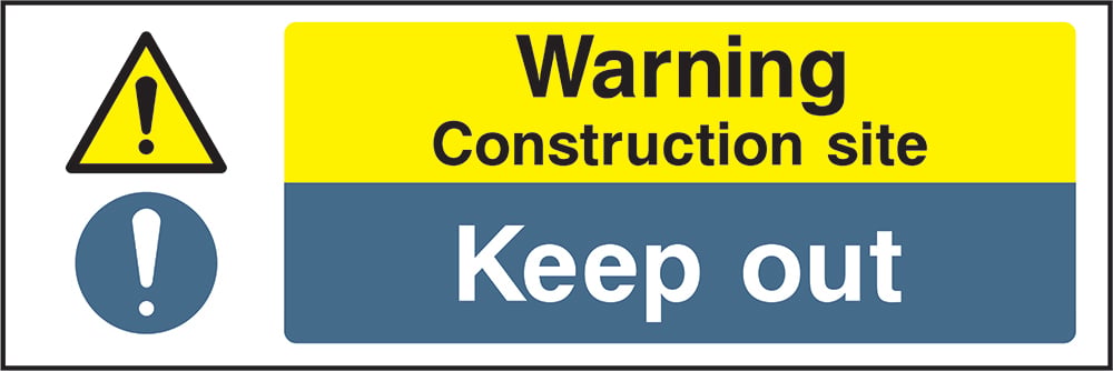 Signage: Warning Construction Site Keep Out (CONS0051)