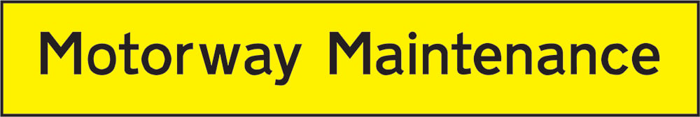 Signage: Motorway Maintenance (CONS0057)