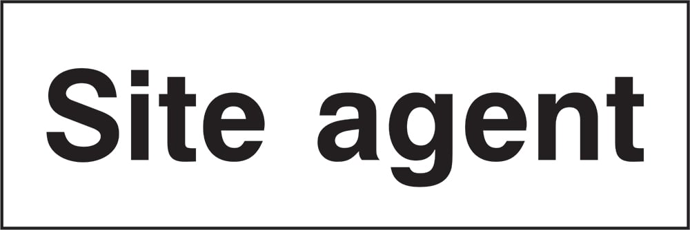 Signage: Site Agent (CONS0059)