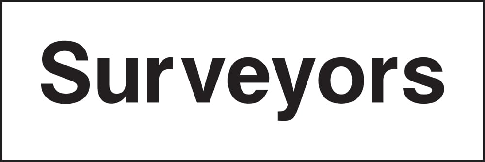 Signage: Surveyors (CONS0061)