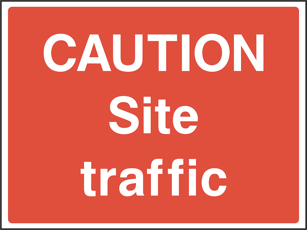 Signage: Caution Site Traffic (CONS0074)