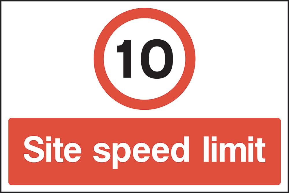 Signage: Site Speed Limit 10 (CONS0089)