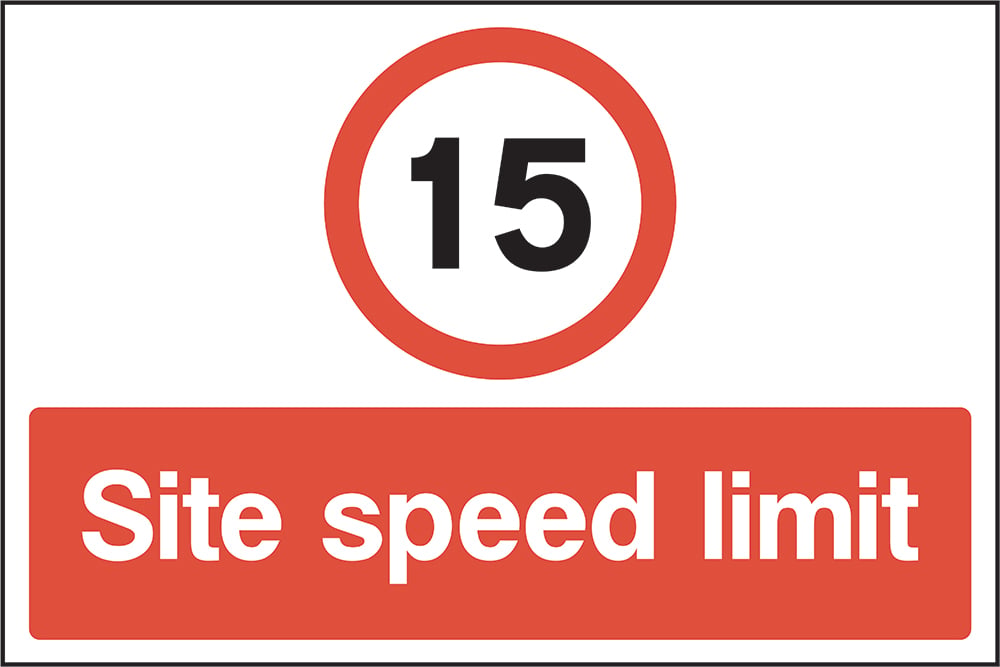 Signage: Site Speed Limit 15 (CONS0090)