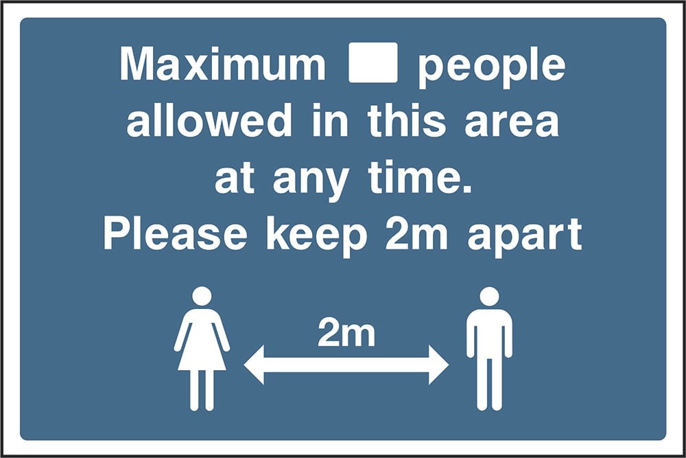 Signage: Maximum People Allowed (CONS0091)