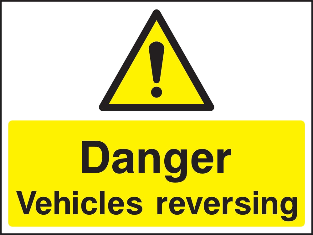 Signage: Danger Vehicles Reversing (CONS0097)