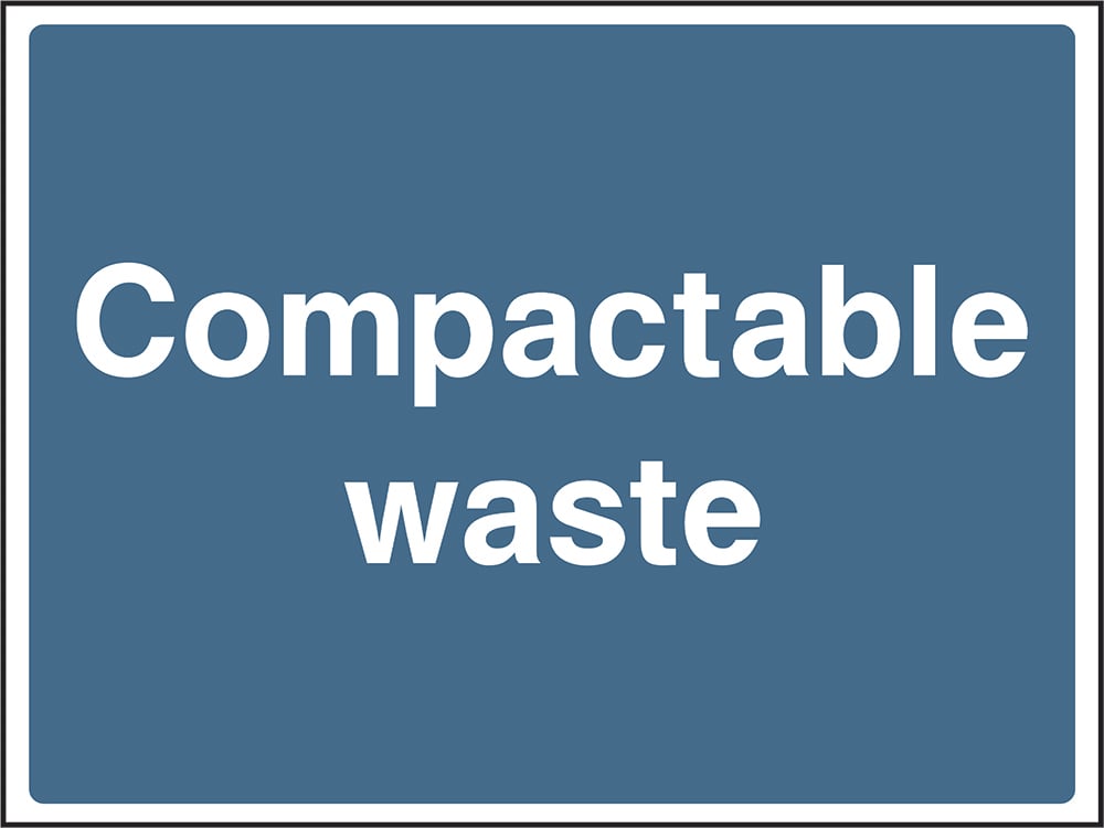 Signage: Compactable Waste (CONS0109)