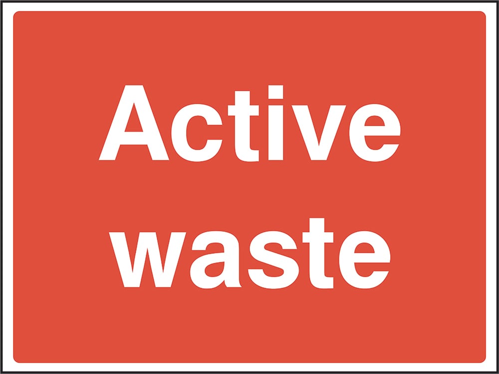 Signage: Active Waste (CONS0110)