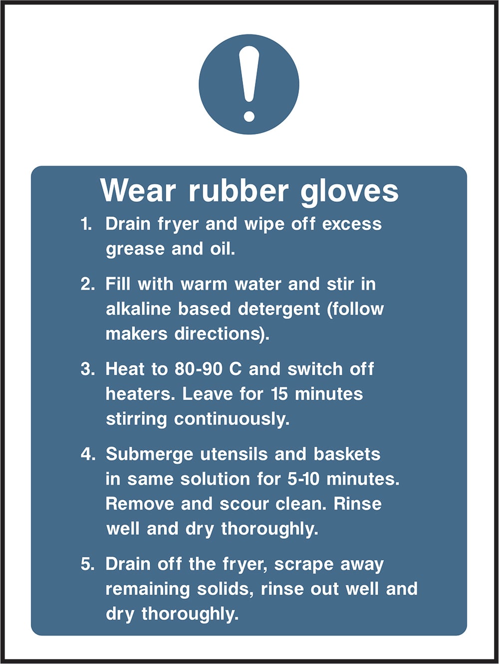 Signage: Wear Rubber Gloves (FOOD0022)
