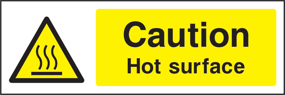Signage: Caution Hot Surface (FOOD0080)
