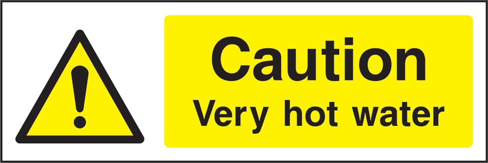 Signage: Caution Very Hot Water (FOOD0081)