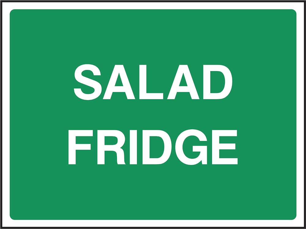 Signage: Salad Fridge (FOOD0088)