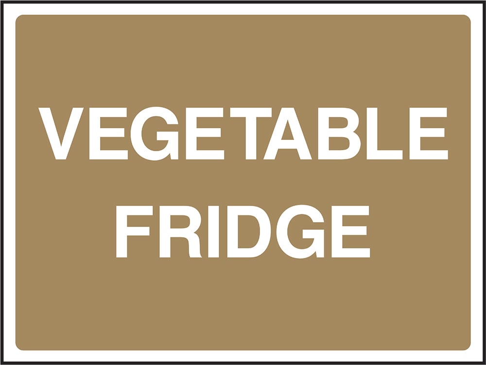 Signage: Vegetable Fridge (FOOD0090)