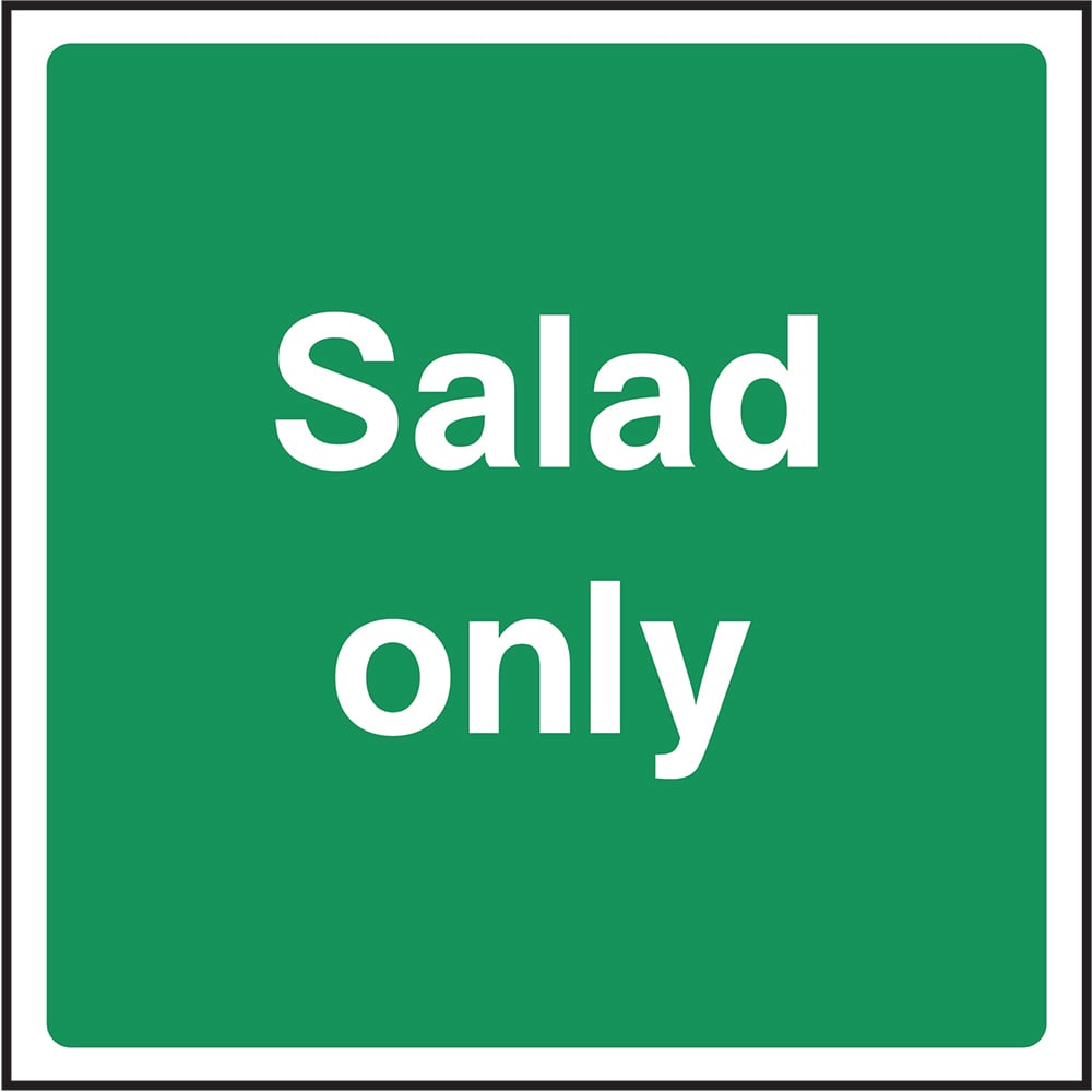 Signage: Salad Only (FOOD0098)