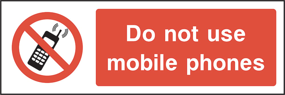 Signage: Do Not Use Mobile Phones (GENE0007)