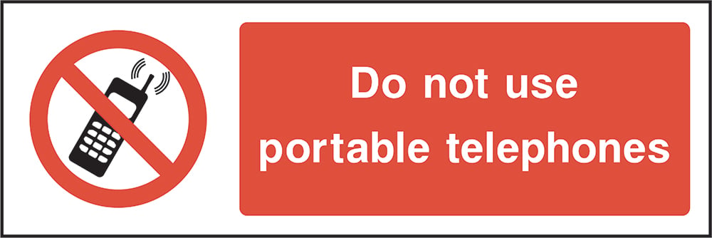 Signage: No Portable Telephones (GENE0008)