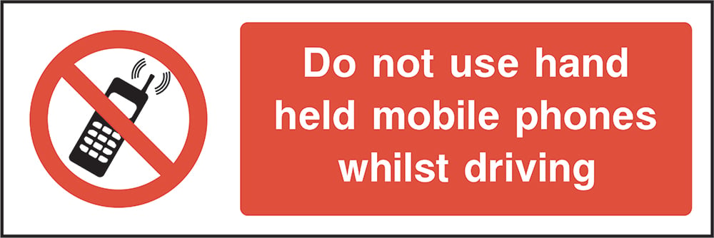 Signage: No Mobile Phones While Driving (GENE0011)