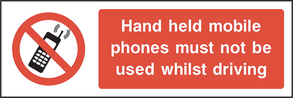 Signage: No Mobile Phones While Driving (GENE0012)