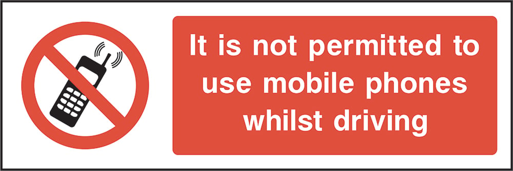 Signage: No Mobile Phones While Driving (GENE0013)