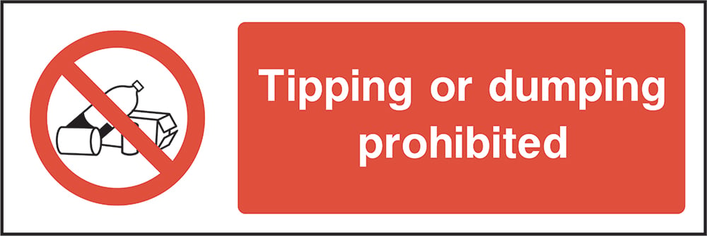 Signage: Tipping Or Dumping Prohibited (GENE0026)