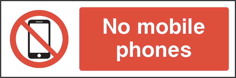 Signage: No Mobile Phones (GENE0053)