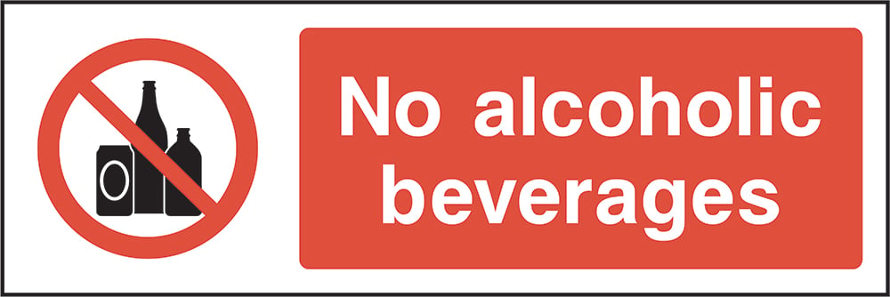 Signage: No Alcoholic Beverages (GENE0057)