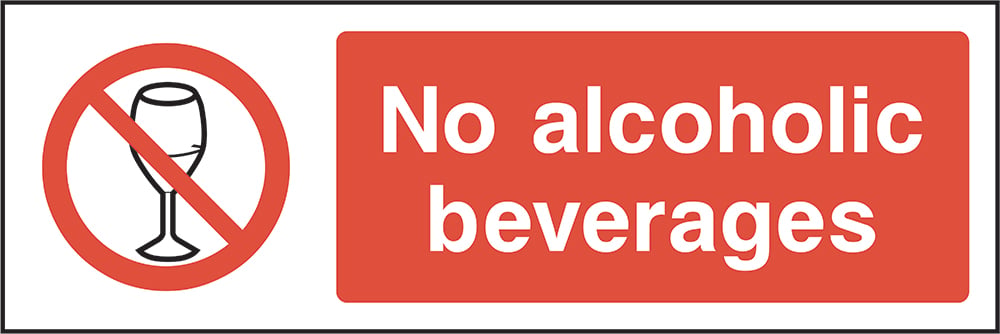 Signage: No Alcoholic Beverages (GENE0058)