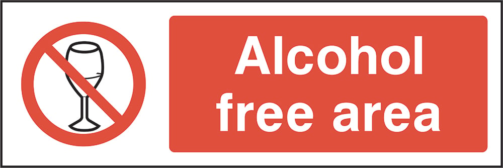 Signage: Alcohol Free Area (GENE0059)