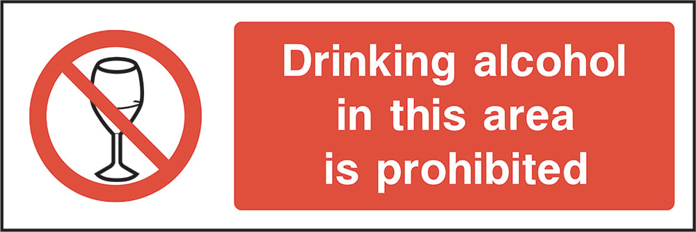 Signage: No Drinking Alcohol (GENE0060)