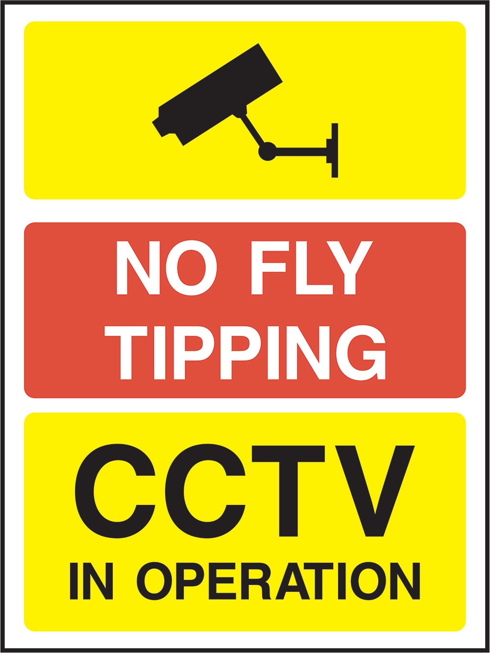 Signage: No Fly Tipping CCTV (GENE0139)