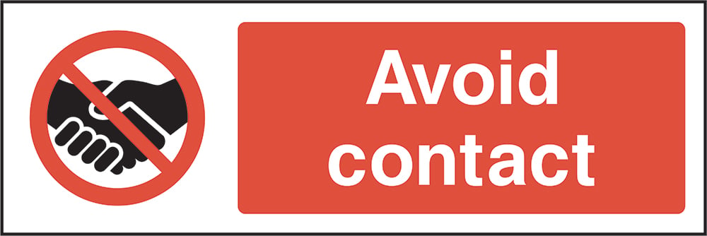 Signage: Avoid Contact (GENE0050)