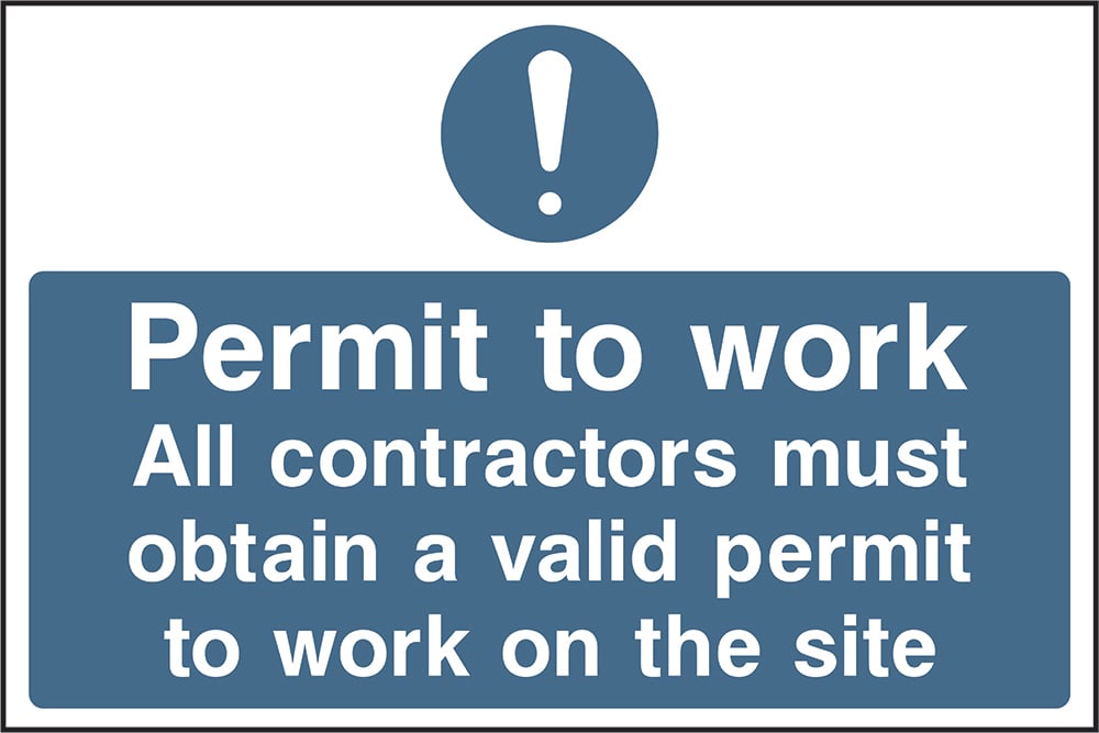 Signage: Permit to Work (CONS0003)