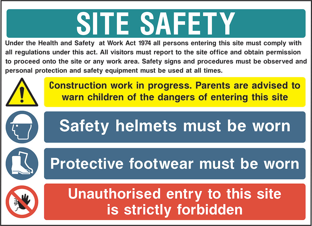 Signage: Site Safety Rules (CONS0010)