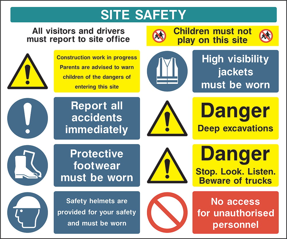 Signage: Site Safety Instructions (CONS0012)