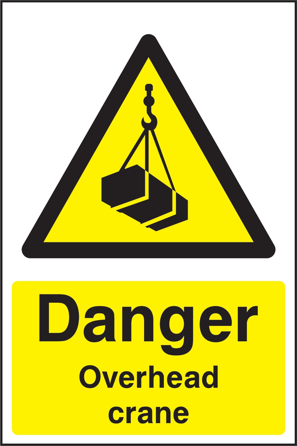 Signage: Danger Overhead Crane (CONS0028)