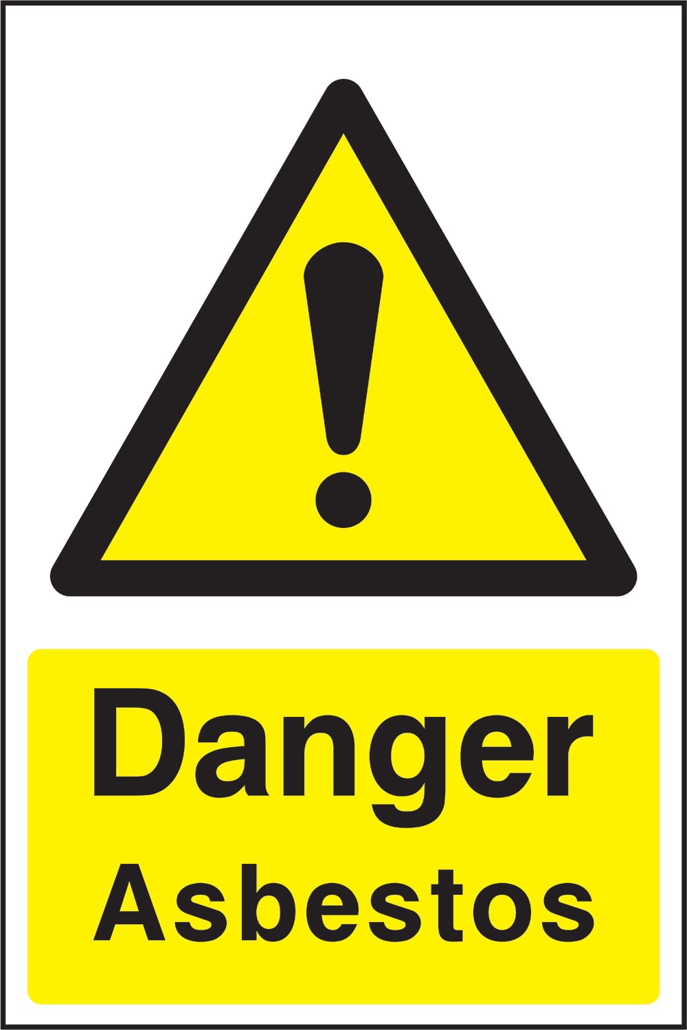 Signage: Danger Asbestos (CONS0031)