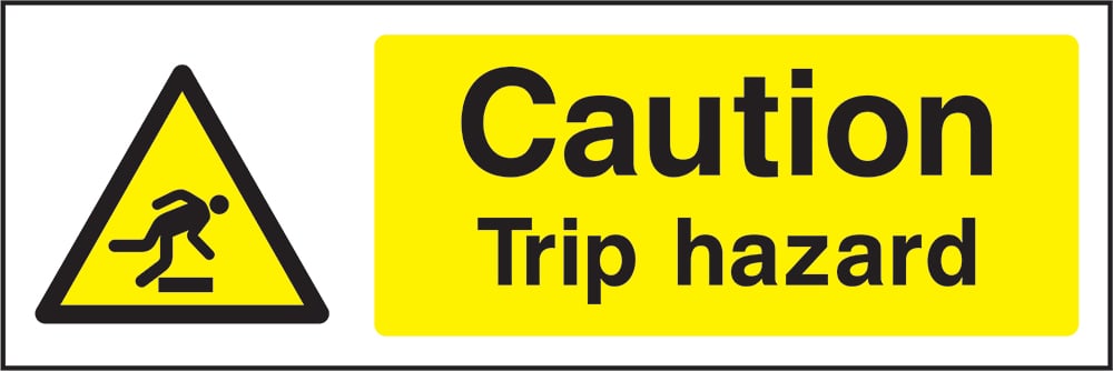 Signage: Caution Trip Hazard (CONS0041)