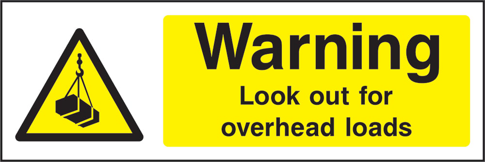 Signage: Warning Overhead Loads (CONS0048)
