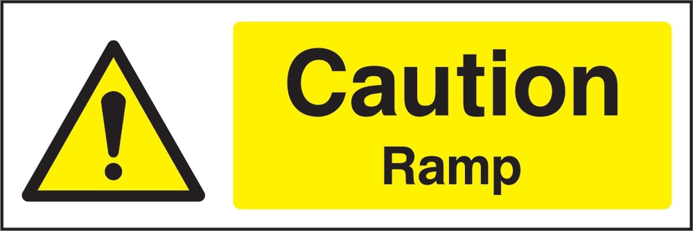 Signage: Caution Ramp (CONS0050)