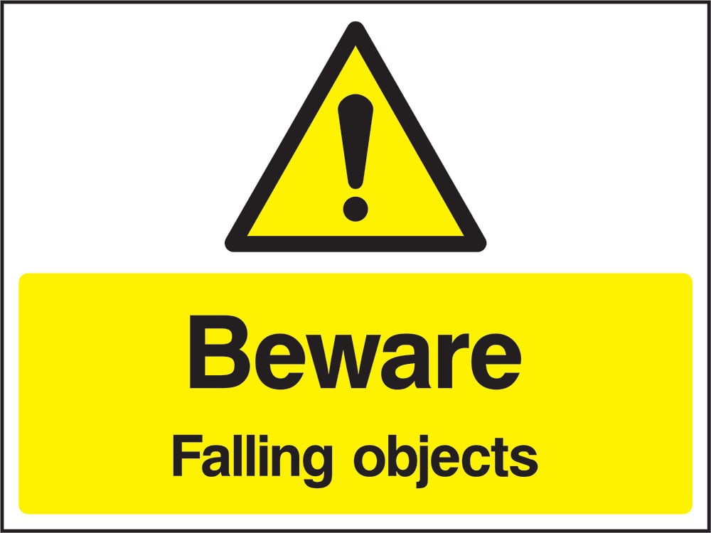 Signage: Beware Falling Objects (CONS0094)