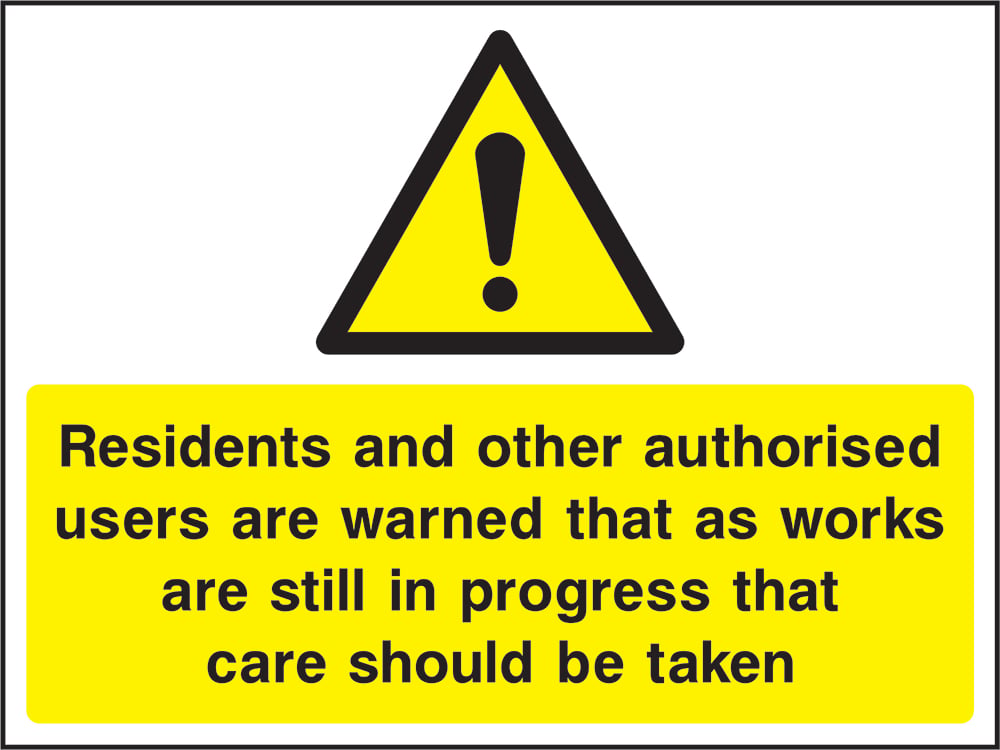Signage: Works in Progress Care (CONS0098)